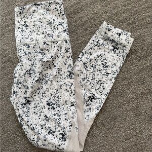 Athleta Blue and White Patterned Leggings